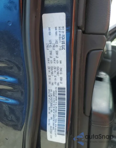 2015 Jeep Grand Cherokee Laredo из США, поврежденный, VIN 1C4RJFAG7FC950513